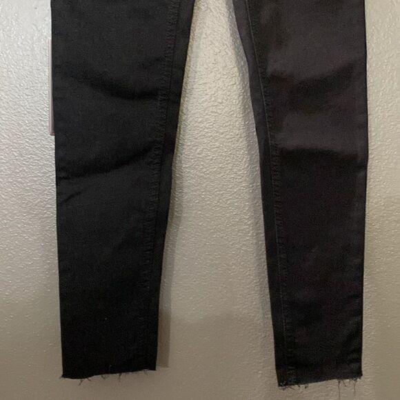 old navy forever fit 36 black jack raw hem Skinny Jeans - Picture 5 of 12